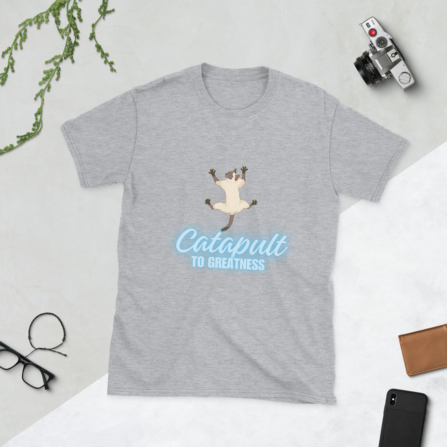 CATapult to Greatness Soft Short-Sleeve Unisex T-Shirt