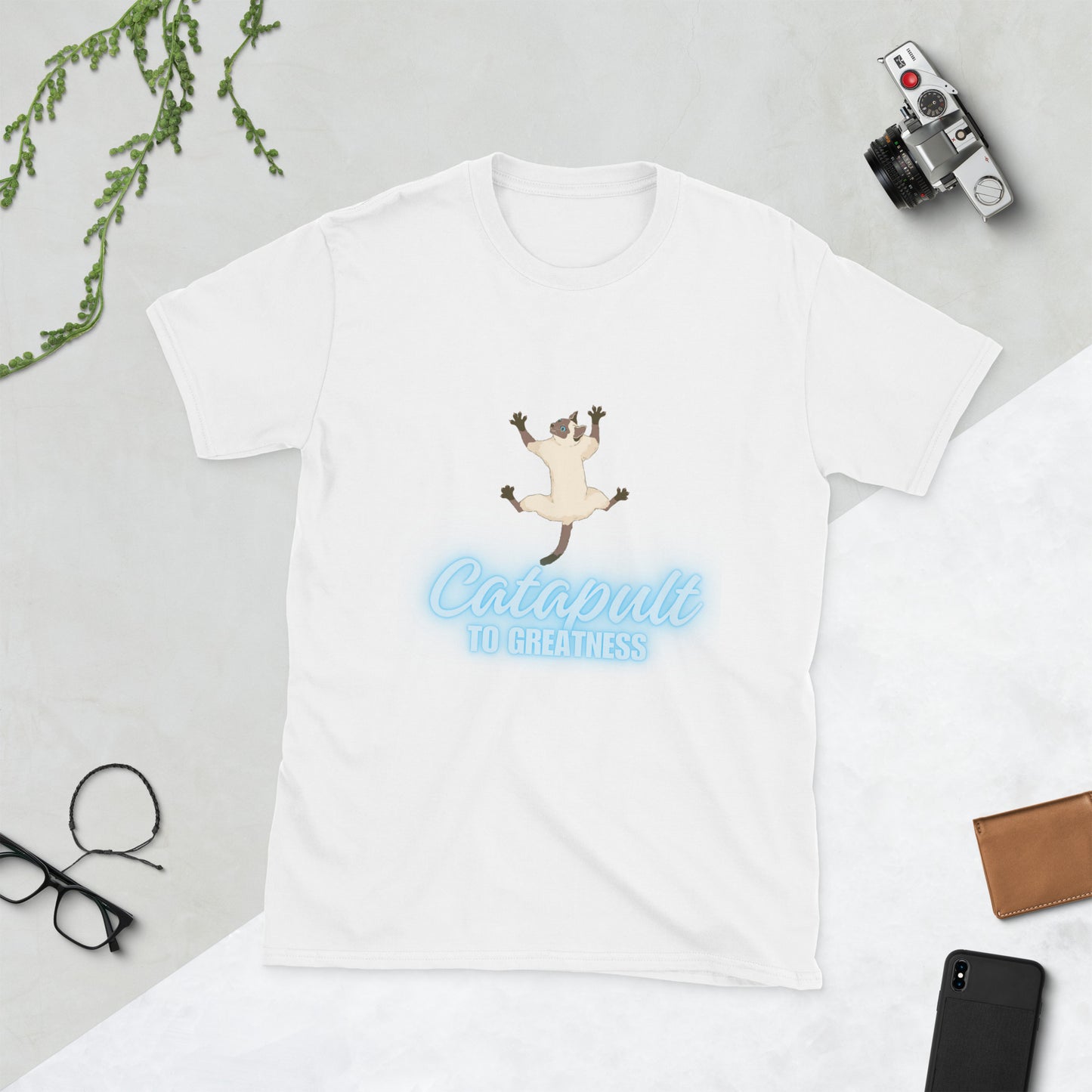 CATapult to Greatness Soft Short-Sleeve Unisex T-Shirt