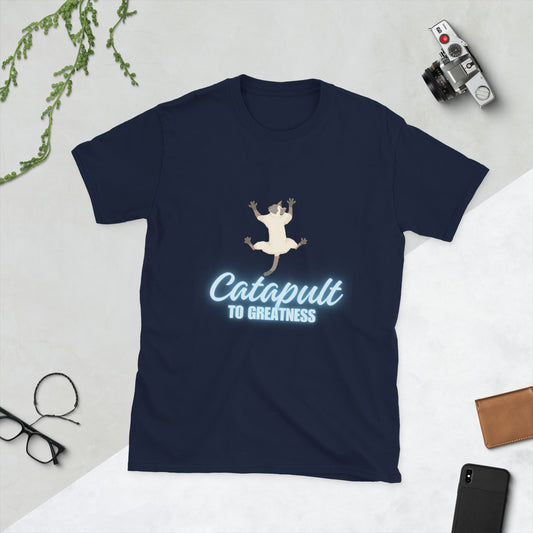 CATapult to Greatness Soft Short-Sleeve Unisex T-Shirt