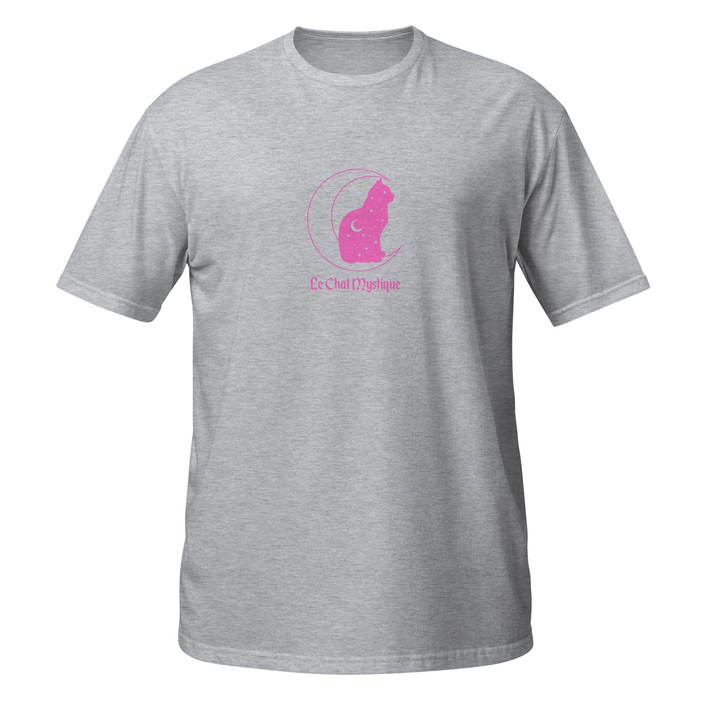 Pink Le Chat Mystique Soft Short-Sleeve Unisex T-Shirt