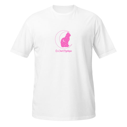 Pink Le Chat Mystique Soft Short-Sleeve Unisex T-Shirt