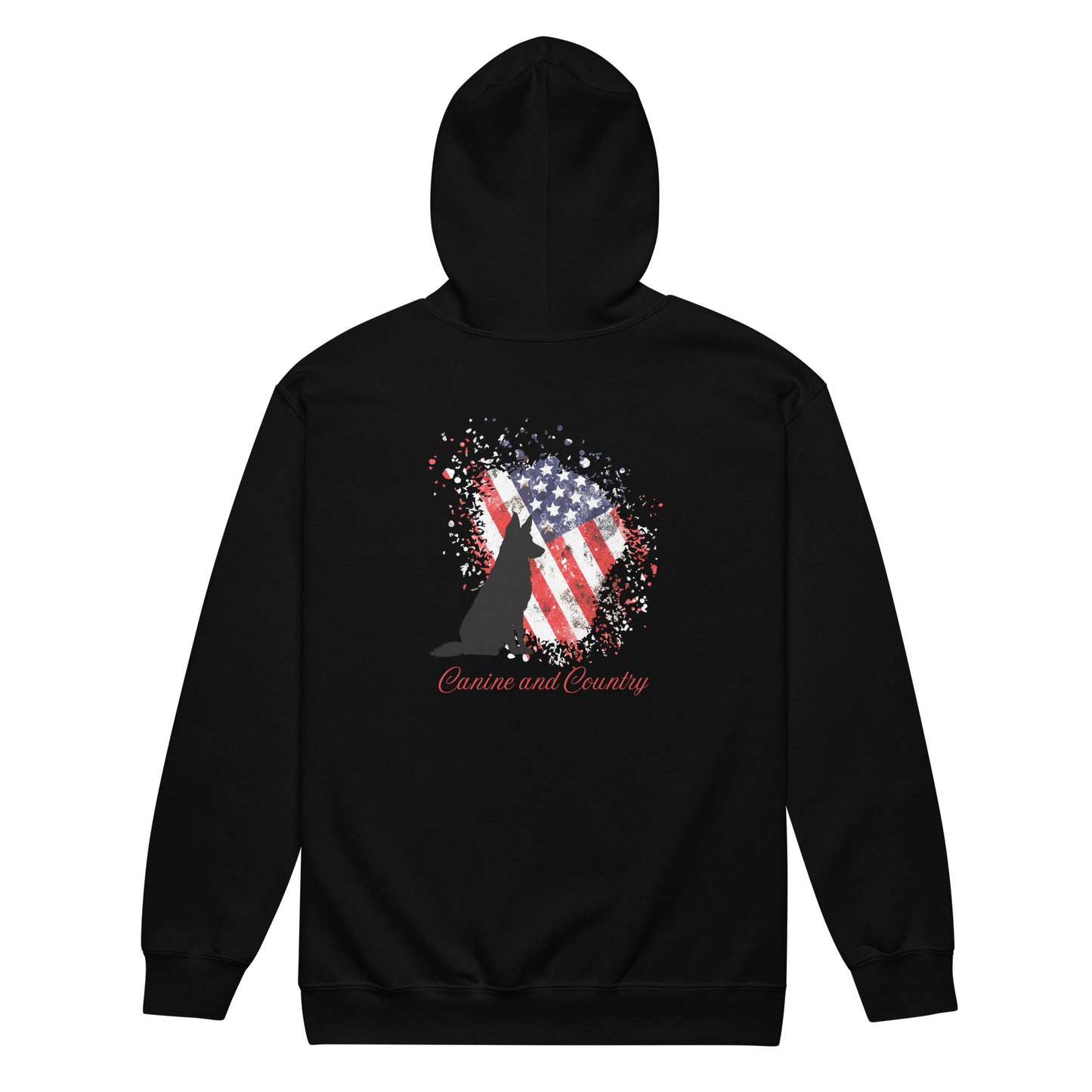 German Shepherd Canine and Country Unisex heavy blend zip hoodie