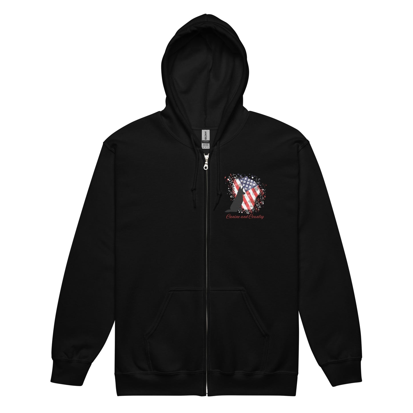 German Shepherd Canine and Country Unisex heavy blend zip hoodie
