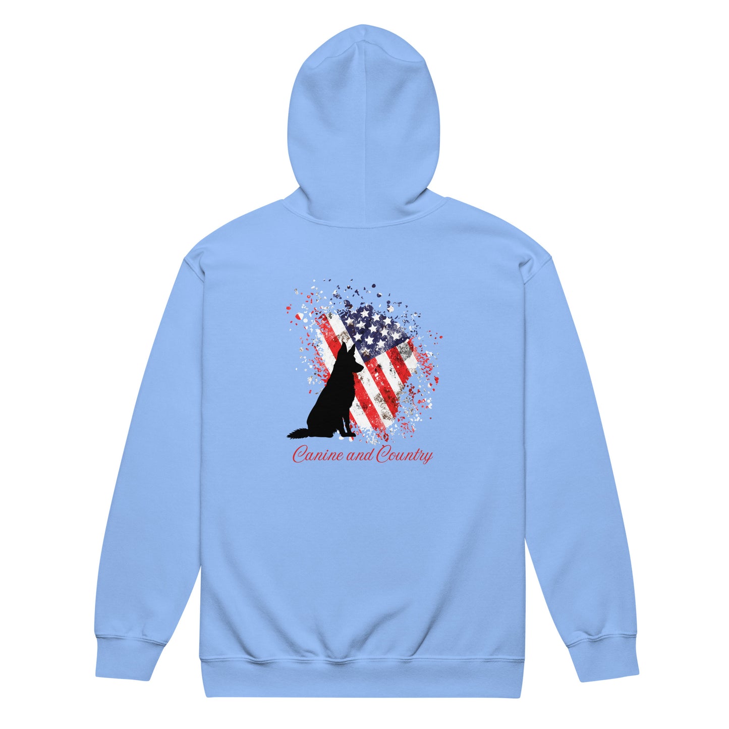 German Shepherd Canine and Country Unisex heavy blend zip hoodie