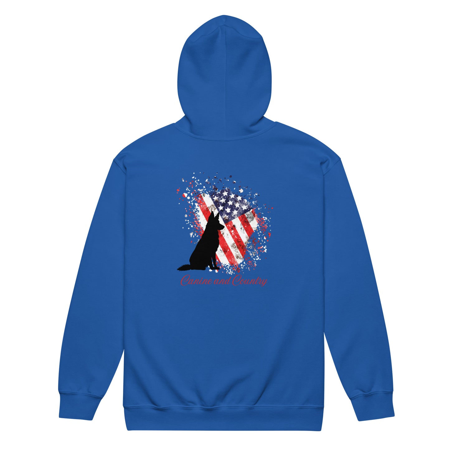 German Shepherd Canine and Country Unisex heavy blend zip hoodie
