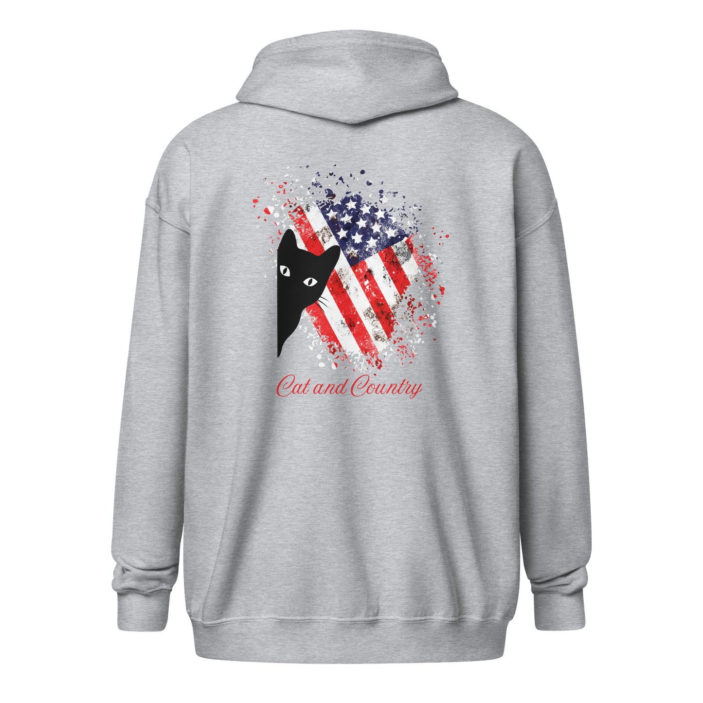 Cat and Country Unisex heavy blend zip hoodie