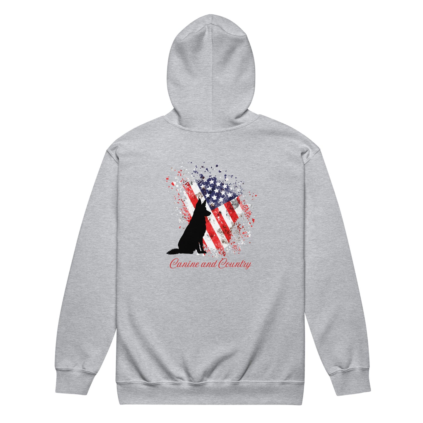 German Shepherd Canine and Country Unisex heavy blend zip hoodie