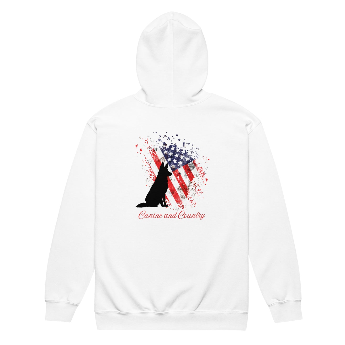 German Shepherd Canine and Country Unisex heavy blend zip hoodie