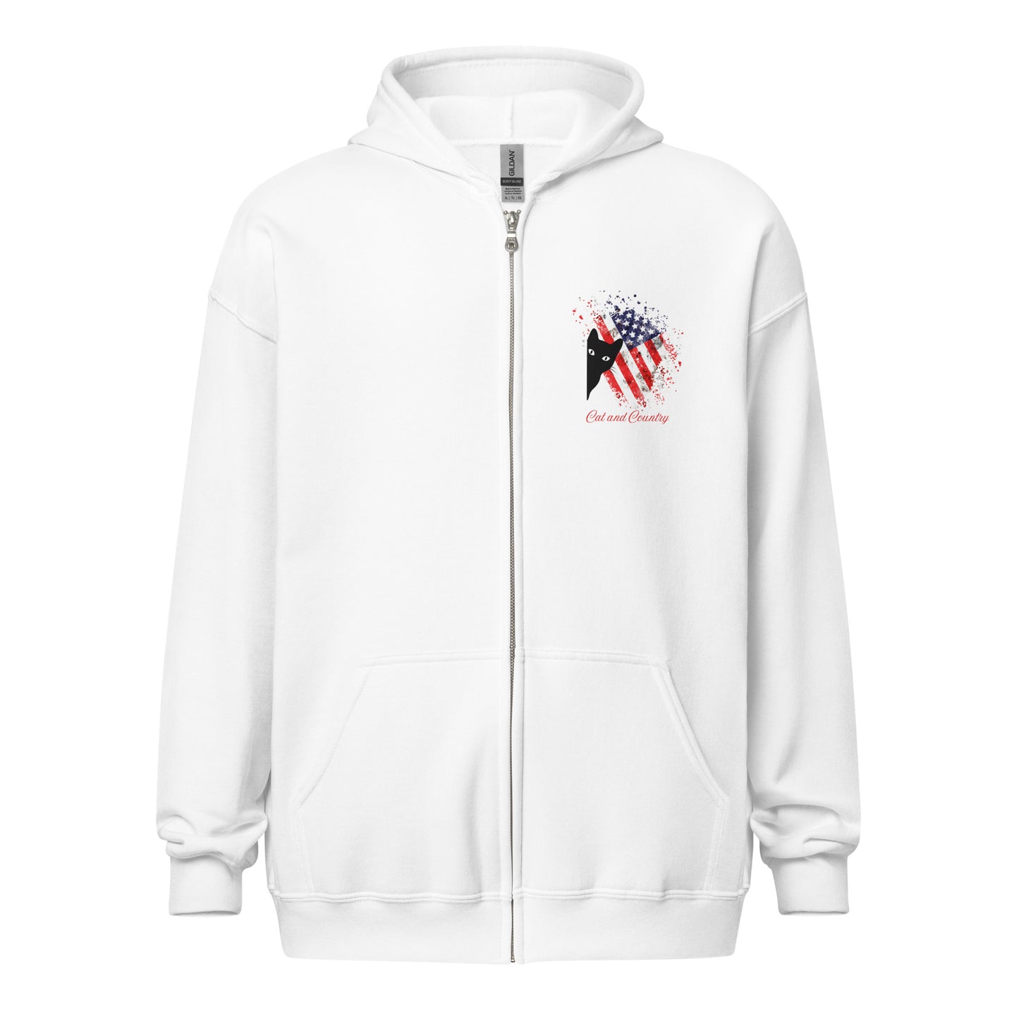 Cat and Country Unisex heavy blend zip hoodie