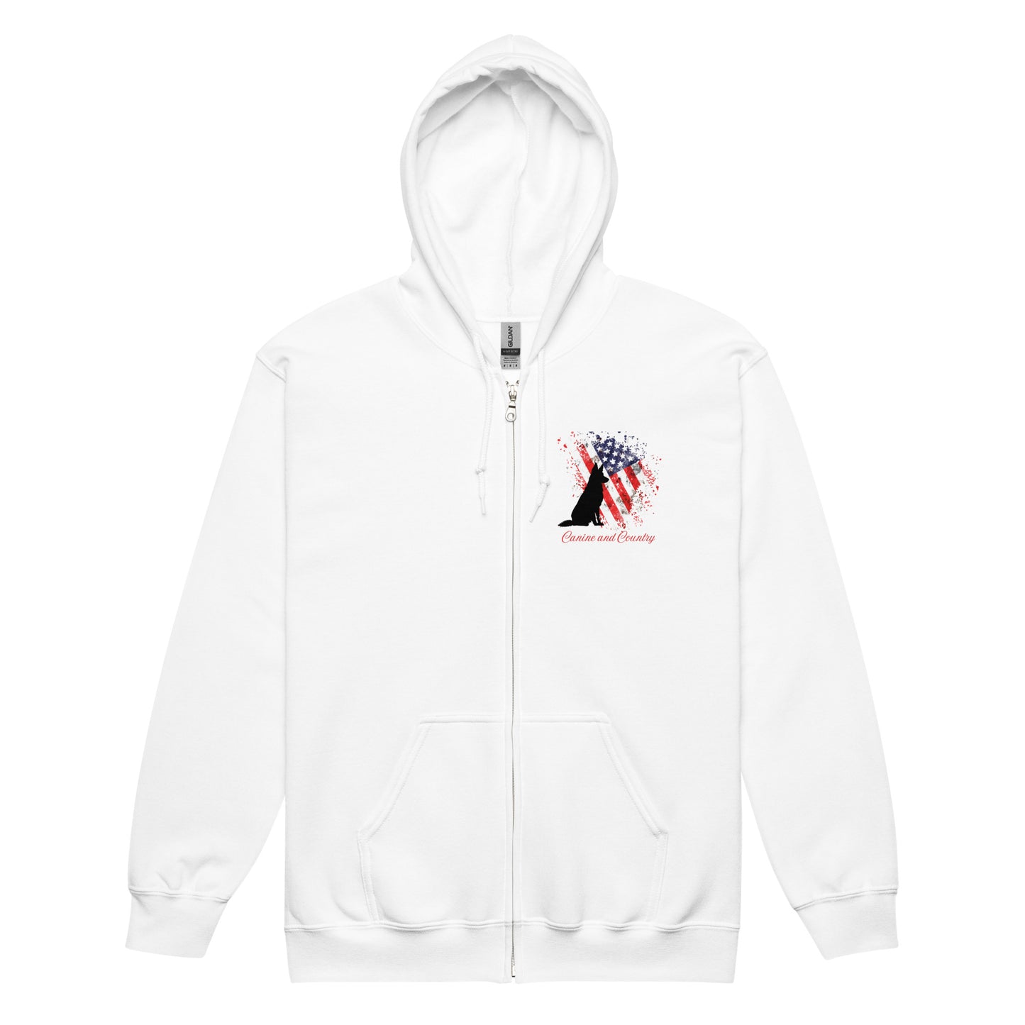 German Shepherd Canine and Country Unisex heavy blend zip hoodie