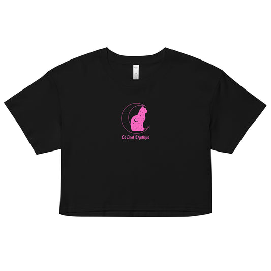 Pink Le Chat Mystique Women’s crop top