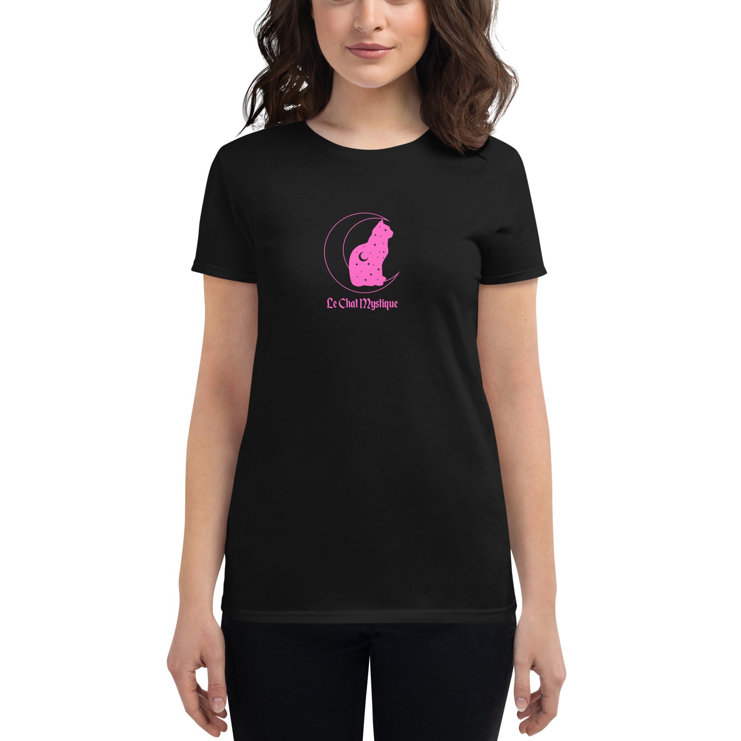 Pink Le Chat Mystique Women's short sleeve t-shirt