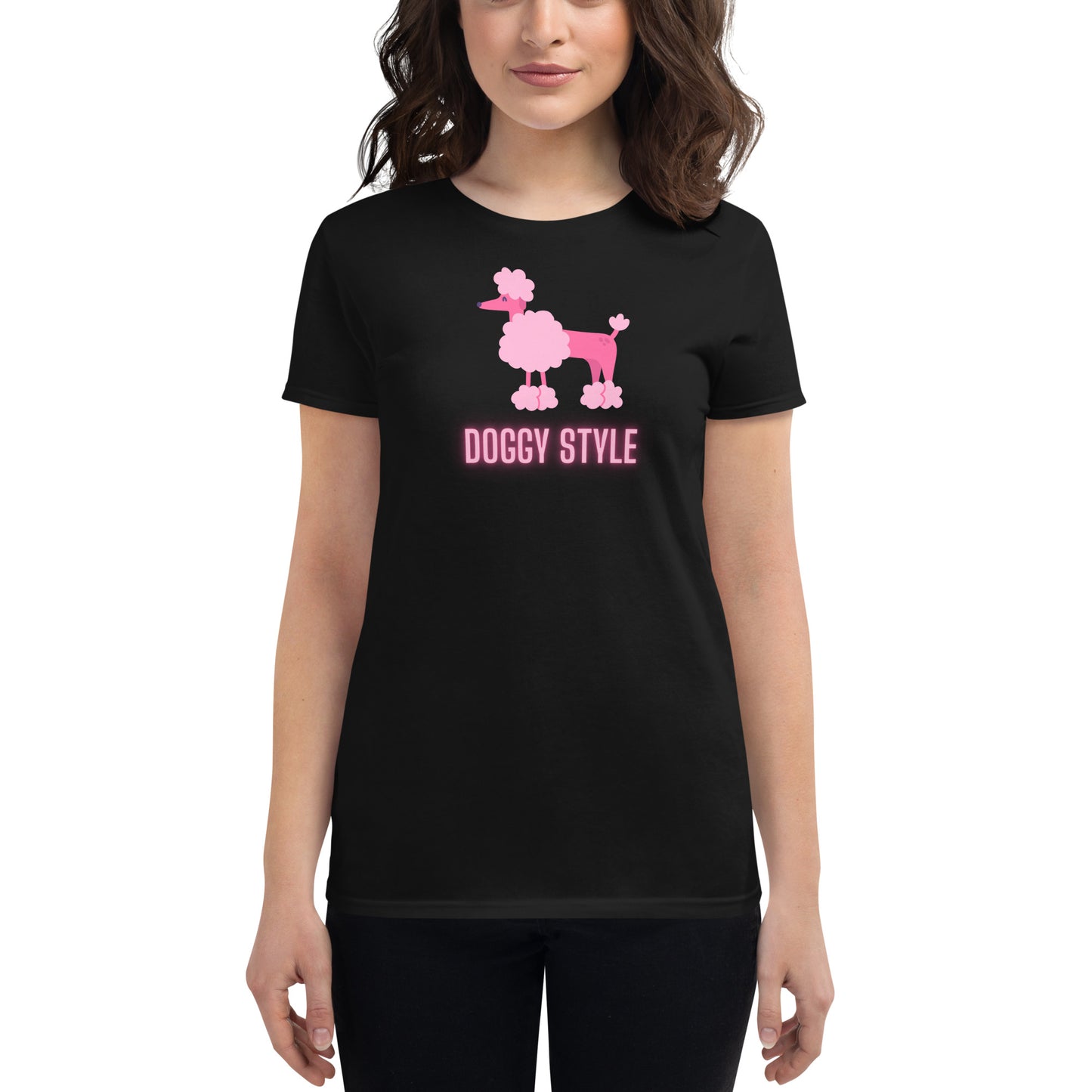 Poodle Doggy Style Women's short sleeve t-shirt