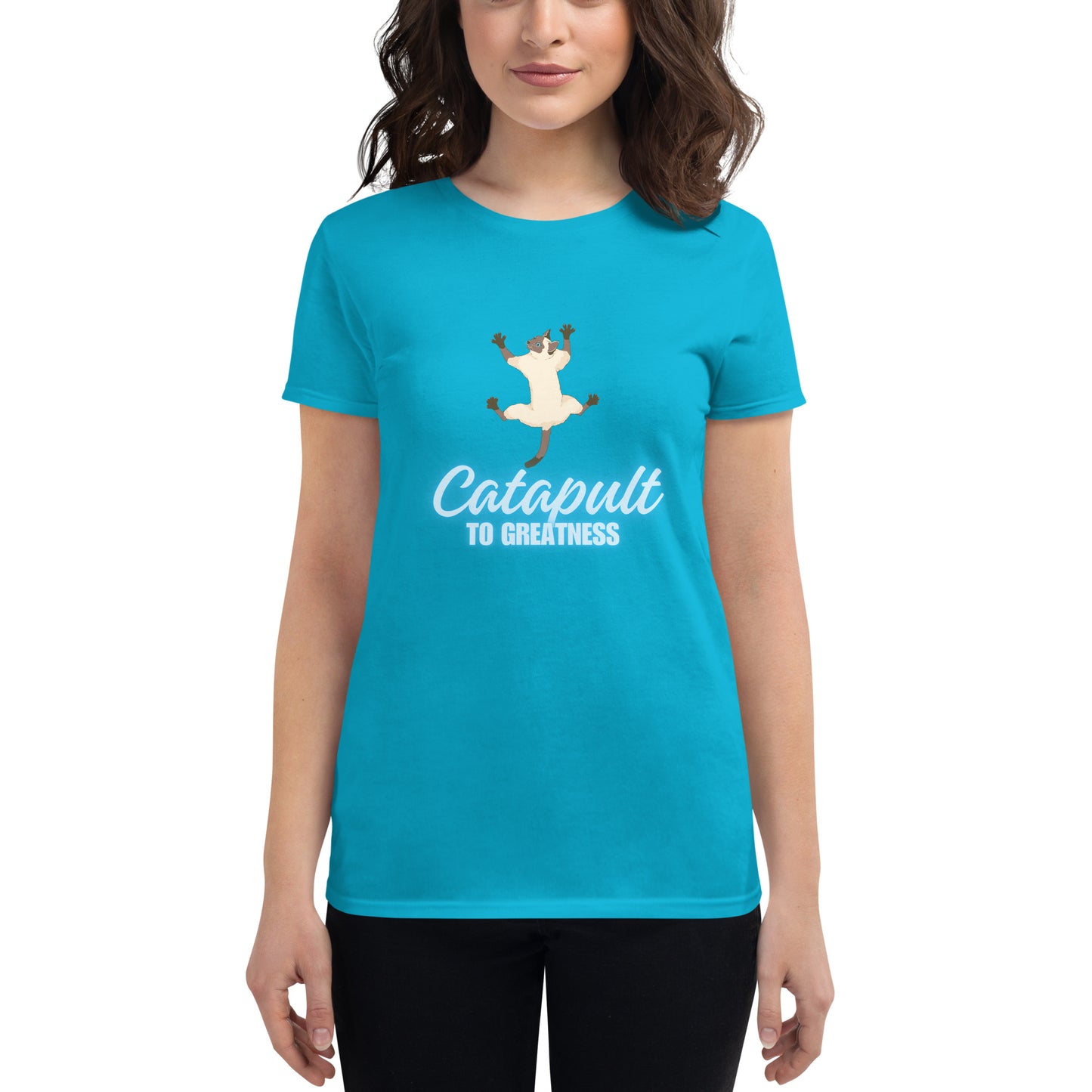 CATapult to Greatness Women's short sleeve t-shirt