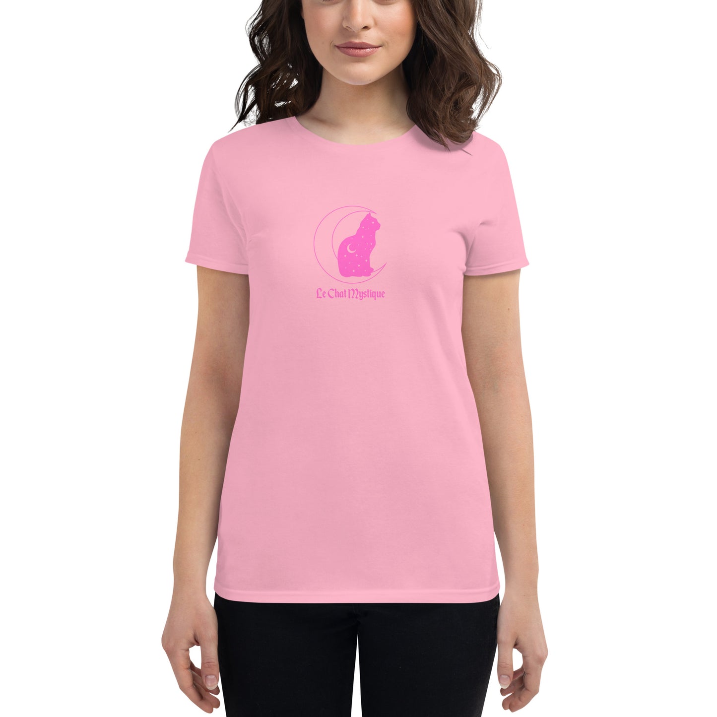 Pink Le Chat Mystique Women's short sleeve t-shirt