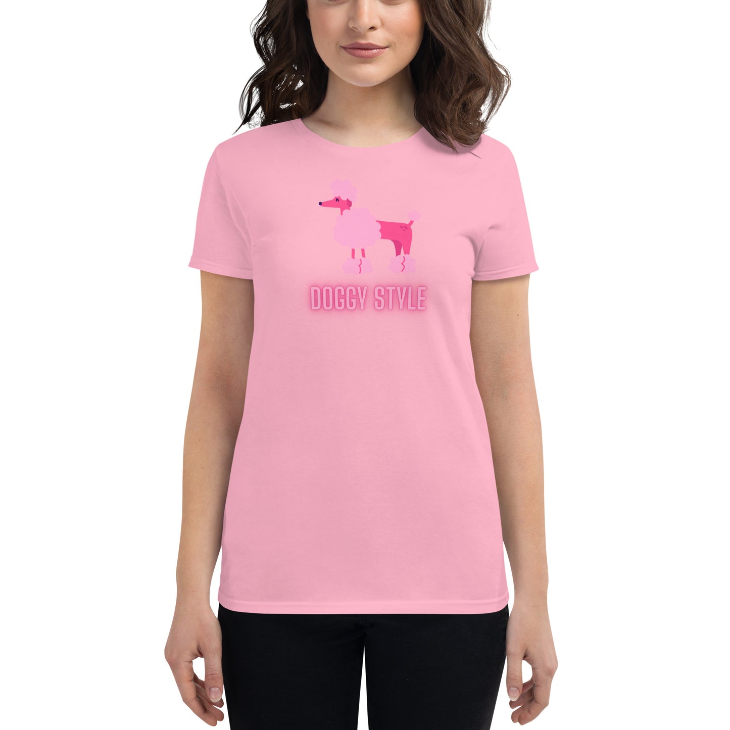 Poodle Doggy Style Women's short sleeve t-shirt