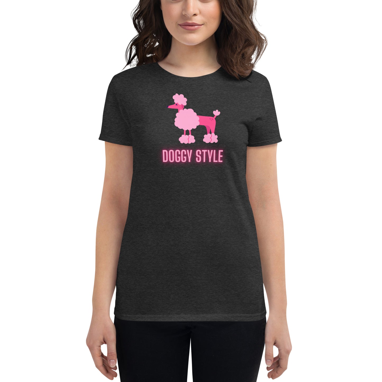 Poodle Doggy Style Women's short sleeve t-shirt