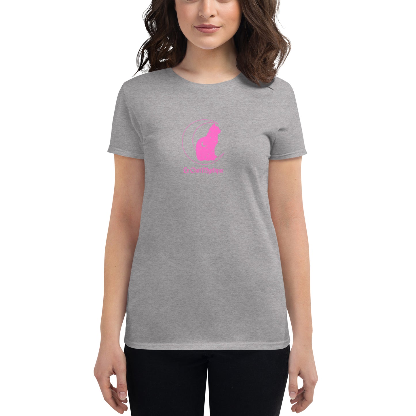 Pink Le Chat Mystique Women's short sleeve t-shirt