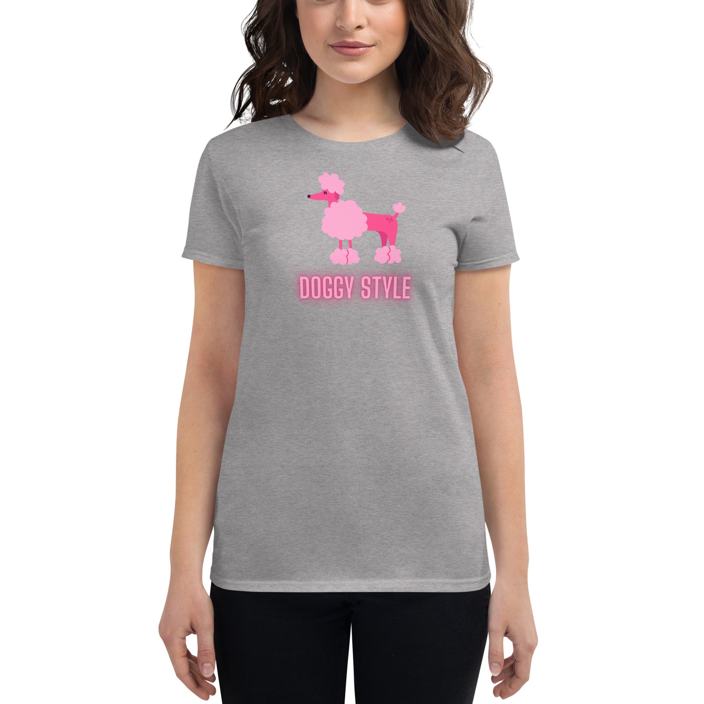 Poodle Doggy Style Women's short sleeve t-shirt