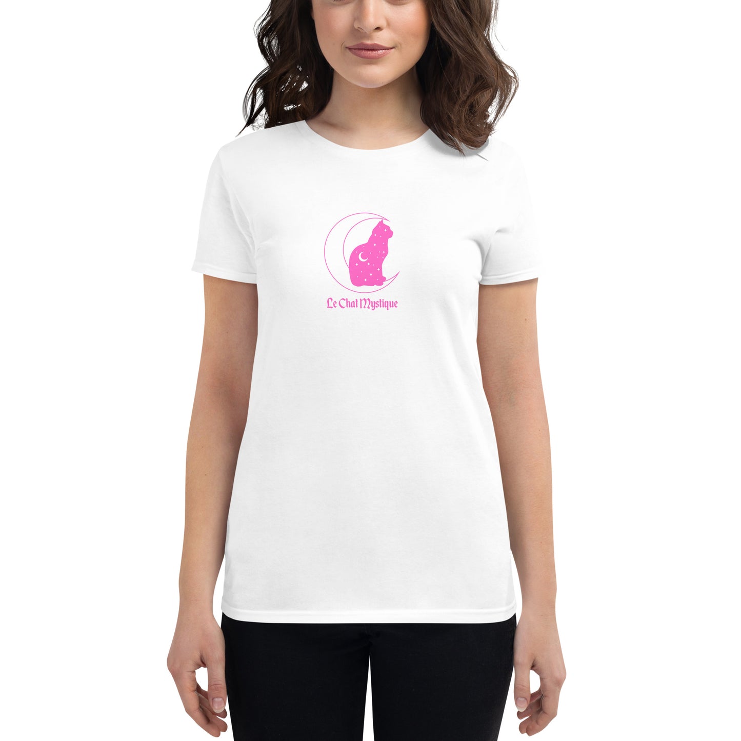 Pink Le Chat Mystique Women's short sleeve t-shirt