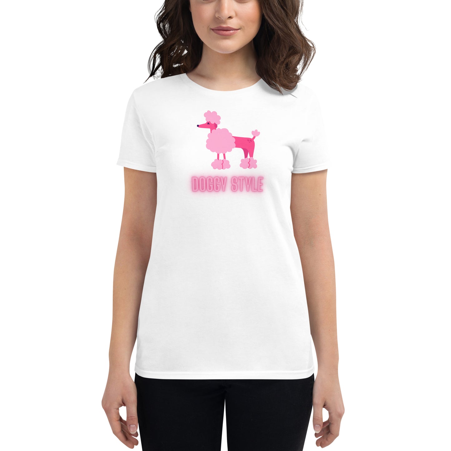 Poodle Doggy Style Women's short sleeve t-shirt