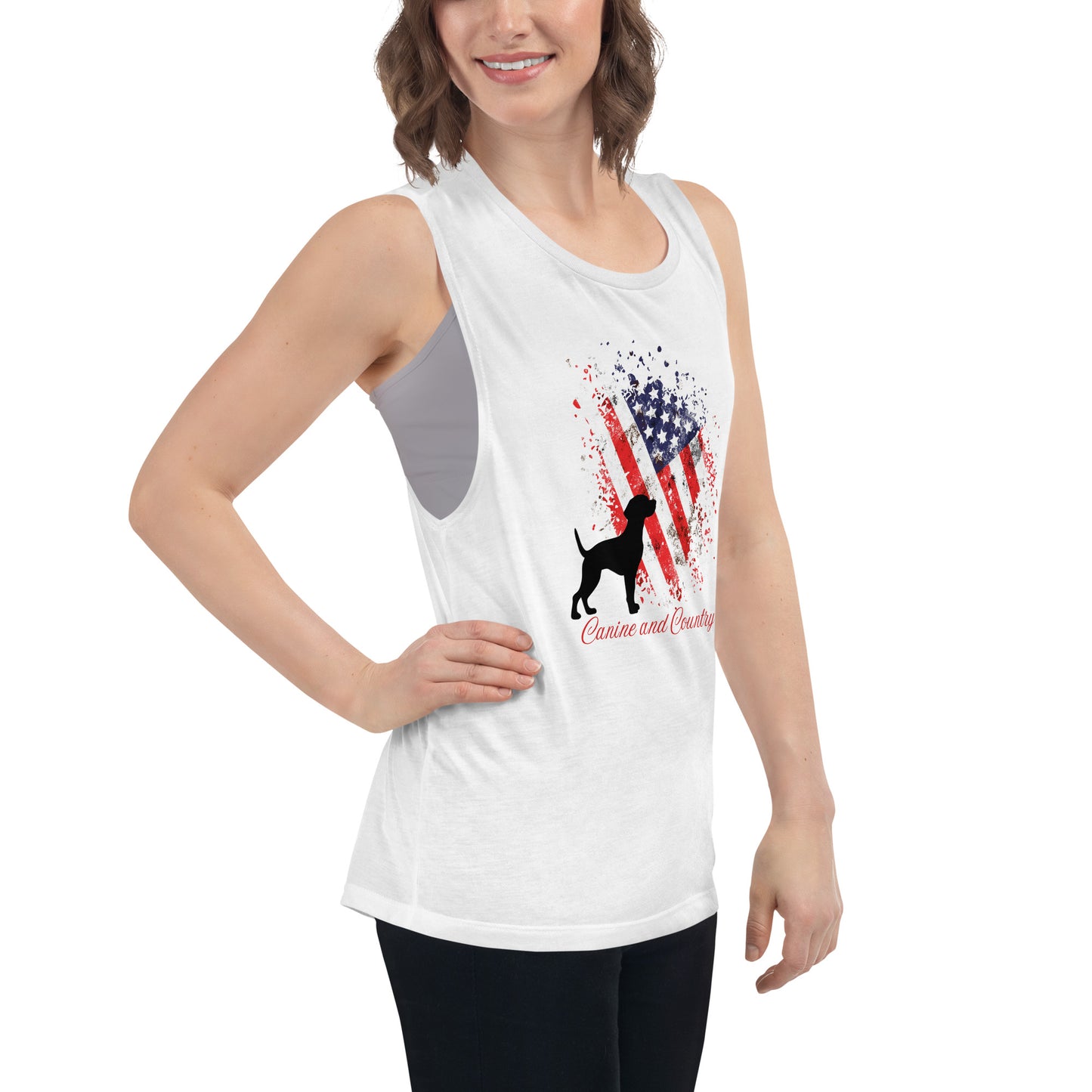 Labrador Canine and Country Ladies’ Muscle Tank